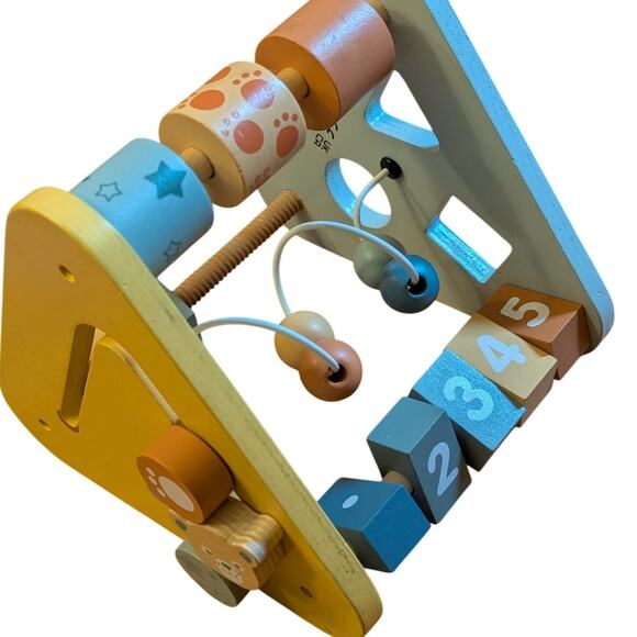 Wooden Activity Triangle Baby Toy - Picture 2 of 8